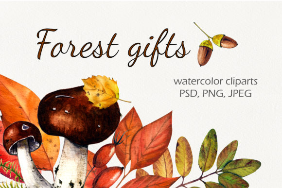 Forest Gifts Watercolor Set and Freebies