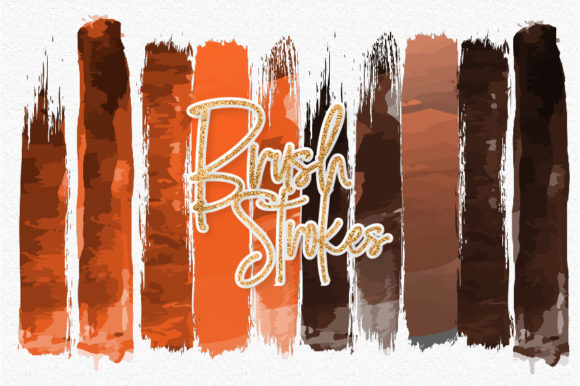 Halloween Watercolor Brush Strokes 01