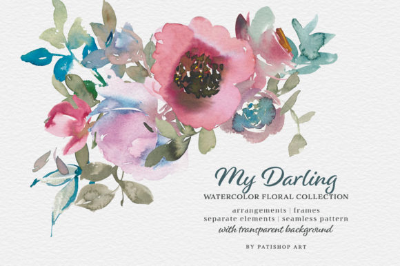 Vintage Inspired Watercolor Clipart and Freebies