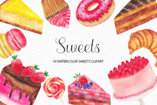 Watercolor Sweets Illustrations